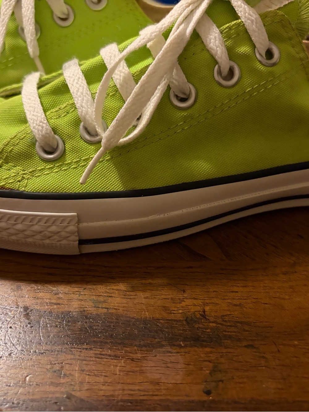 Converse Neon Lime Low-Top Canvas Sneakers